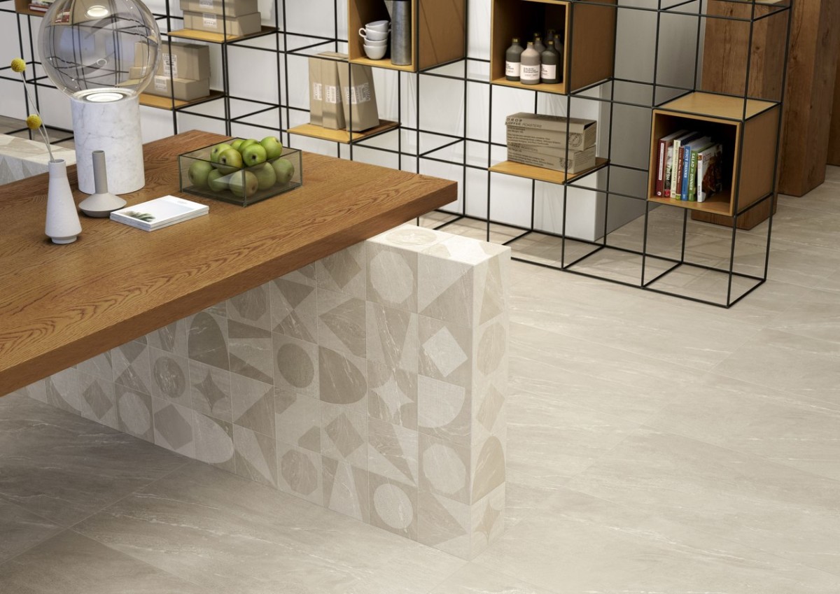 SantAgostino Waystone Gradone Sand 33x120cm natürlich