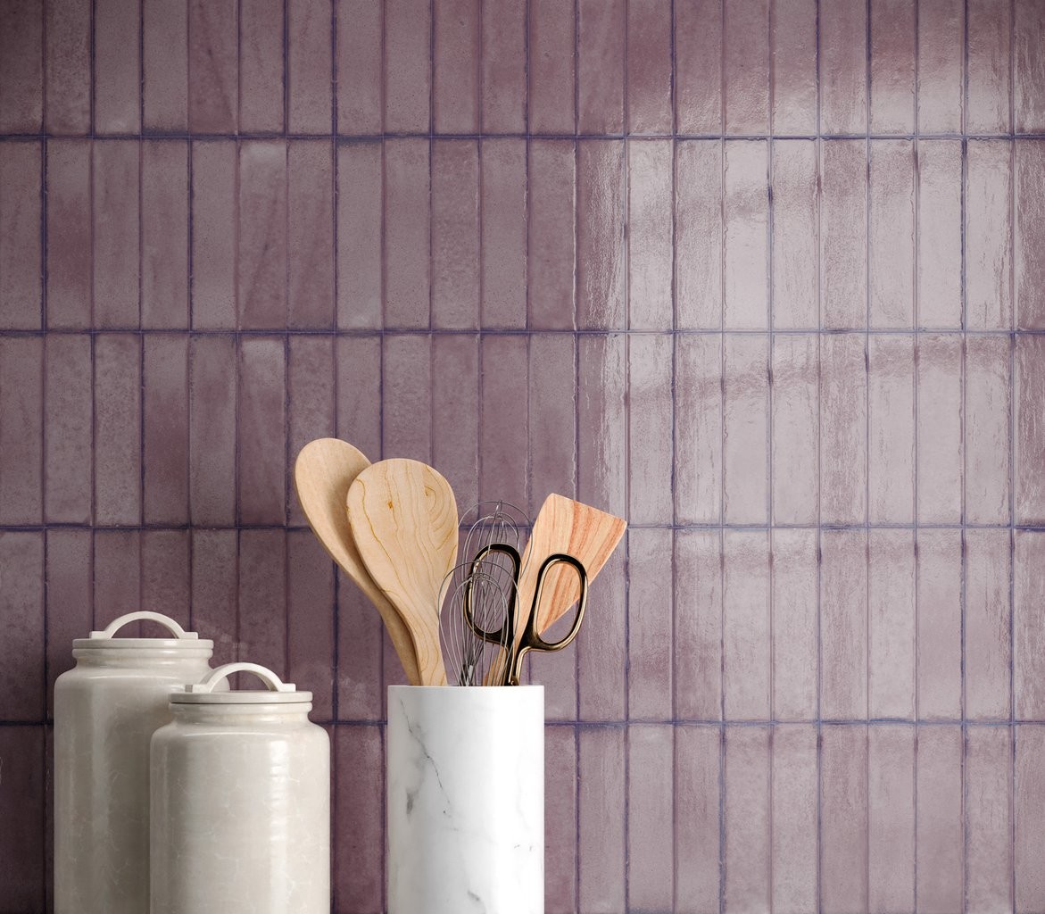 Sant Agostino Tetris Orchid Lucida (LUC) 5X20 cm - 9 mm Dick