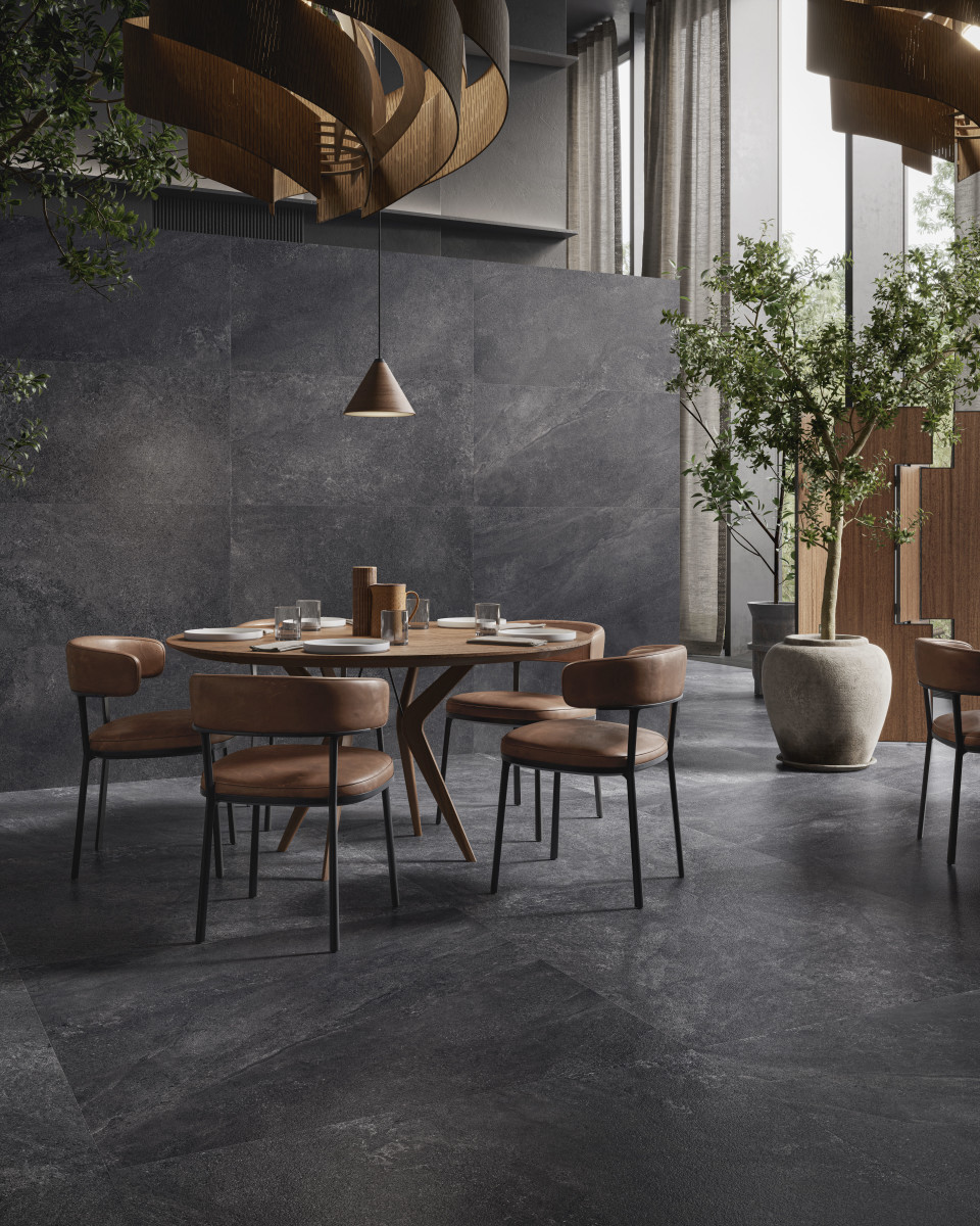 Sant Agostino Bergstone Black Natural (NAT) 33X120 cm R10 A+