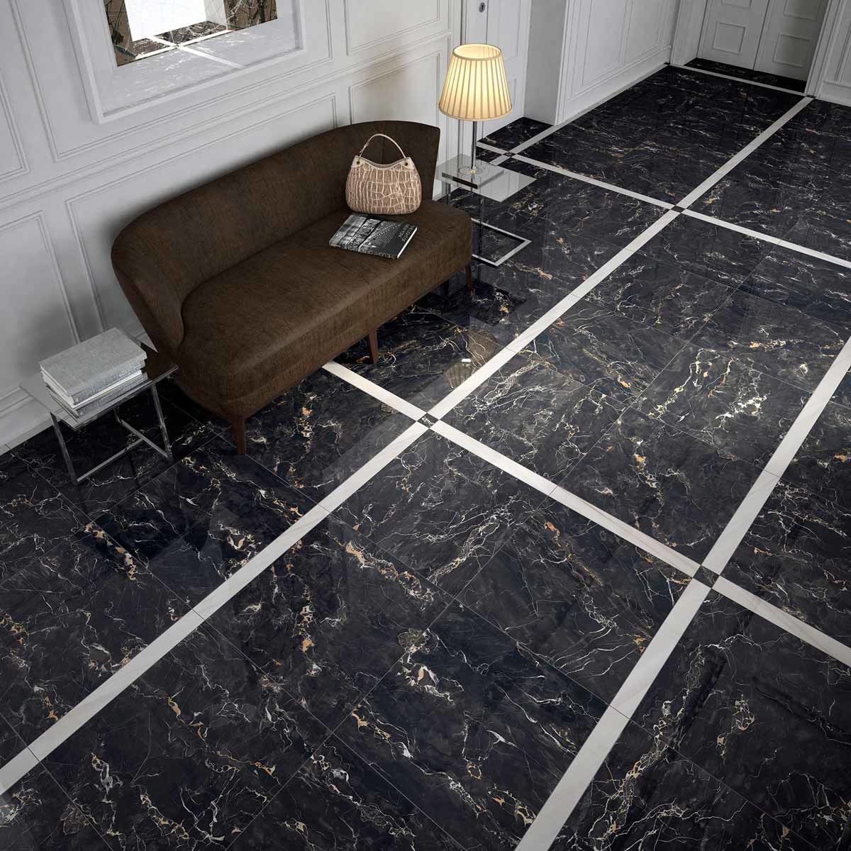 Mirage Jewels Black Gold JW 11 Lucido (LUC) 15X60 cm - 9 mm 